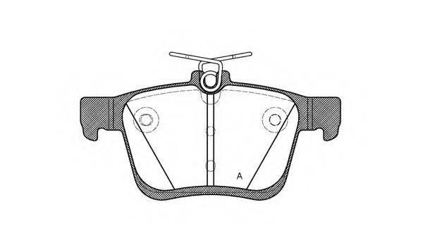 OPEN PARTS BPA151600 Комплект тормозных колодок, дисковый тормоз