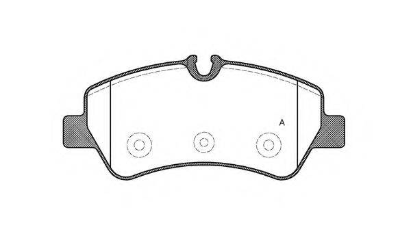 OPEN PARTS BPA152100 Комплект тормозных колодок, дисковый тормоз