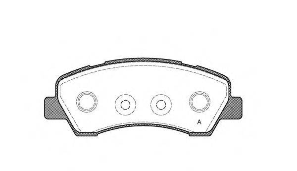 OPEN PARTS BPA153000 Комплект тормозных колодок, дисковый тормоз