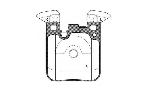 OPEN PARTS BPA153900 Комплект тормозных колодок, дисковый тормоз