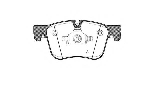 OPEN PARTS BPA156000 Комплект тормозных колодок, дисковый тормоз