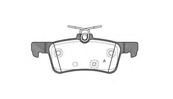 OPEN PARTS BPA156310 Комплект тормозных колодок, дисковый тормоз