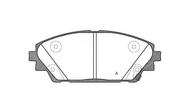 OPEN PARTS BPA156902 Комплект тормозных колодок, дисковый тормоз