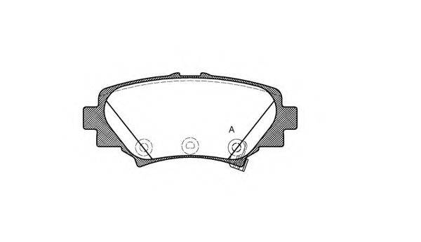 OPEN PARTS BPA157002 Комплект тормозных колодок, дисковый тормоз