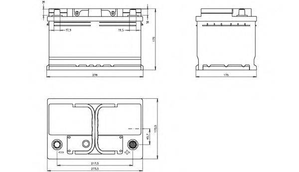 OPEN PARTS BT073L3B00 Стартерная аккумуляторная батарея