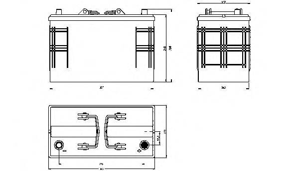 OPEN PARTS BT110T00 Стартерная аккумуляторная батарея