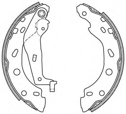 OPEN PARTS BSA200000 Комплект тормозных колодок