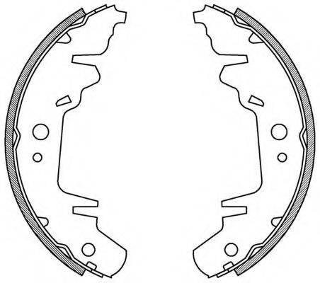 OPEN PARTS BSA200400 Комплект тормозных колодок