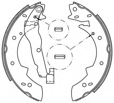 OPEN PARTS BSA200600 Комплект тормозных колодок