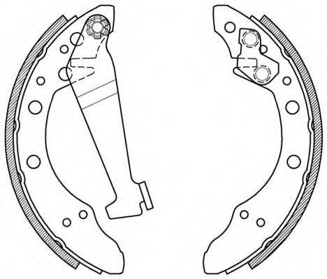 OPEN PARTS BSA201400 Комплект тормозных колодок
