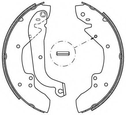 OPEN PARTS BSA202000 Комплект тормозных колодок