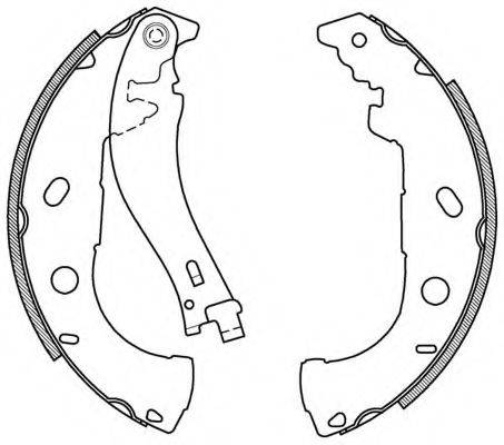 OPEN PARTS BSA202200 Комплект тормозных колодок