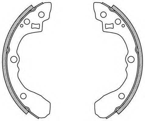 OPEN PARTS BSA202700 Комплект тормозных колодок