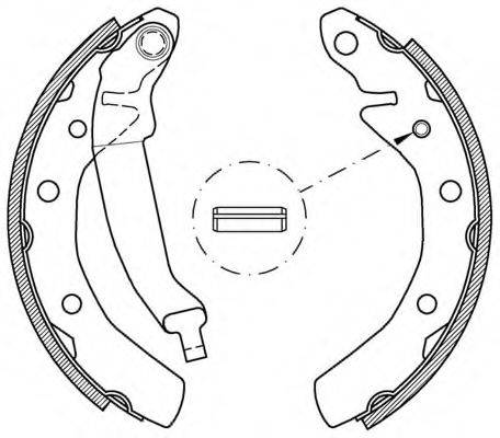 OPEN PARTS BSA203200 Комплект тормозных колодок