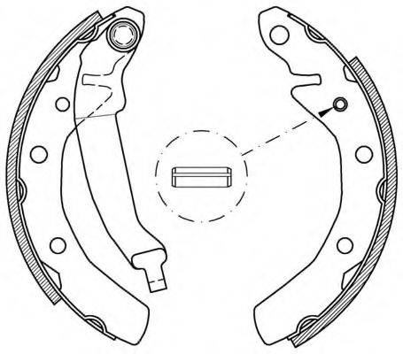 OPEN PARTS BSA203300 Комплект тормозных колодок