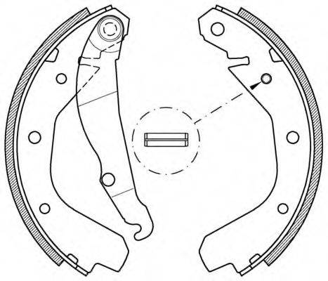 OPEN PARTS BSA203400 Комплект тормозных колодок