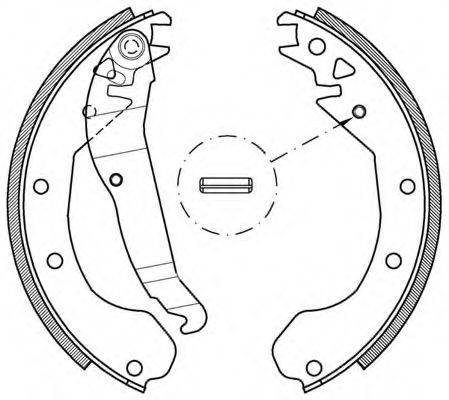 OPEN PARTS BSA203700 Комплект тормозных колодок