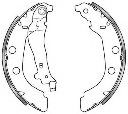 OPEN PARTS BSA203900 Комплект тормозных колодок