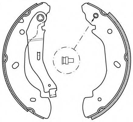 OPEN PARTS BSA204700 Комплект тормозных колодок