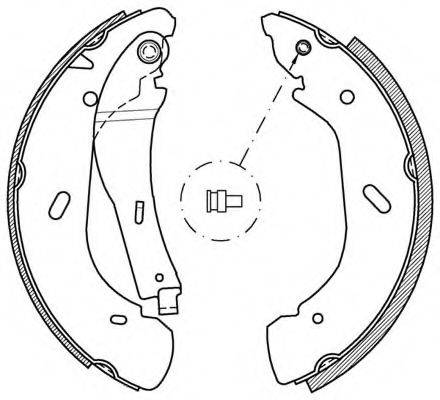 OPEN PARTS BSA204800 Комплект тормозных колодок