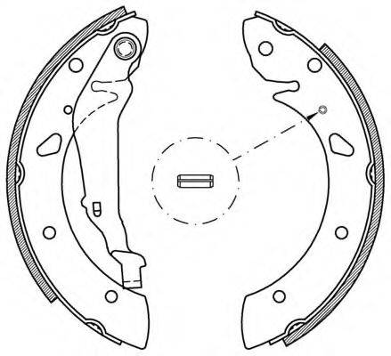 OPEN PARTS BSA205200 Комплект тормозных колодок