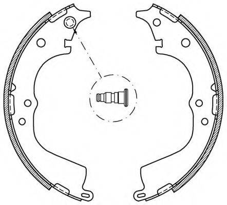 OPEN PARTS BSA206300 Комплект тормозных колодок