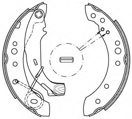 OPEN PARTS BSA207700 Комплект тормозных колодок