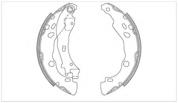 OPEN PARTS BSA208000 Комплект тормозных колодок