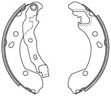 OPEN PARTS BSA208700 Комплект тормозных колодок