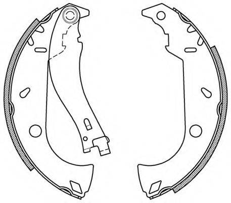 OPEN PARTS BSA209500 Комплект тормозных колодок