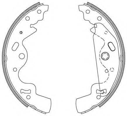 OPEN PARTS BSA209600 Комплект тормозных колодок