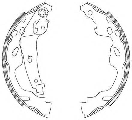 OPEN PARTS BSA210400 Комплект тормозных колодок