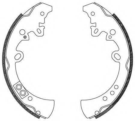 OPEN PARTS BSA212200 Комплект тормозных колодок