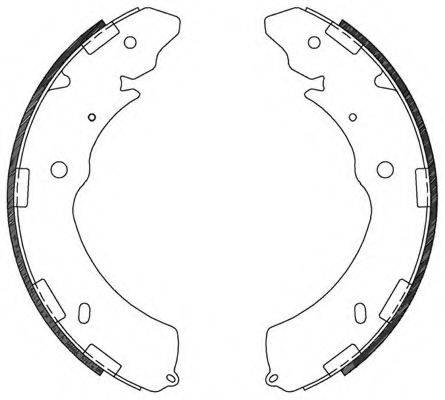 OPEN PARTS BSA212900 Комплект тормозных колодок
