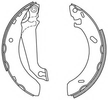 OPEN PARTS BSA213300 Комплект тормозных колодок