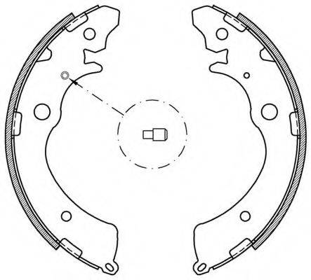 OPEN PARTS BSA214300 Комплект тормозных колодок