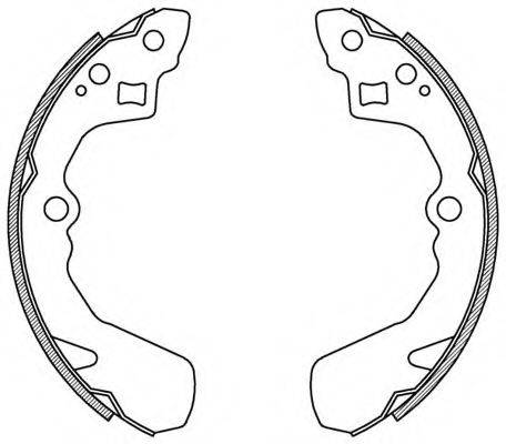 OPEN PARTS BSA214500 Комплект тормозных колодок