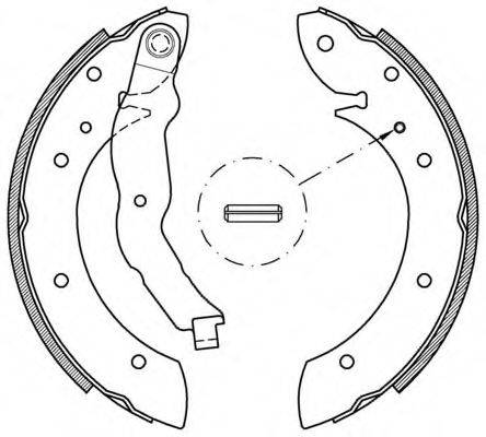 OPEN PARTS BSA214700 Комплект тормозных колодок