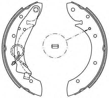 OPEN PARTS BSA216000 Комплект тормозных колодок