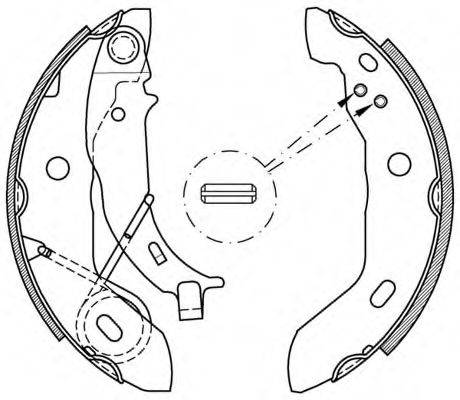 OPEN PARTS BSA216100 Комплект тормозных колодок