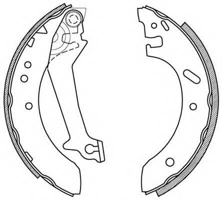 OPEN PARTS BSA218000 Комплект тормозных колодок