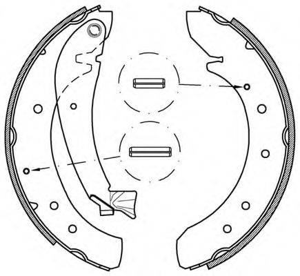 OPEN PARTS BSA220200 Комплект тормозных колодок