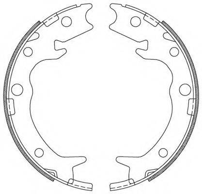 OPEN PARTS BSA221200 Комплект тормозных колодок