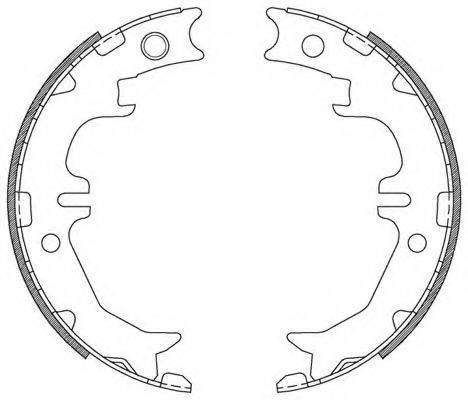 OPEN PARTS BSA221400 Комплект тормозных колодок