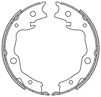 OPEN PARTS BSA222300 Комплект тормозных колодок