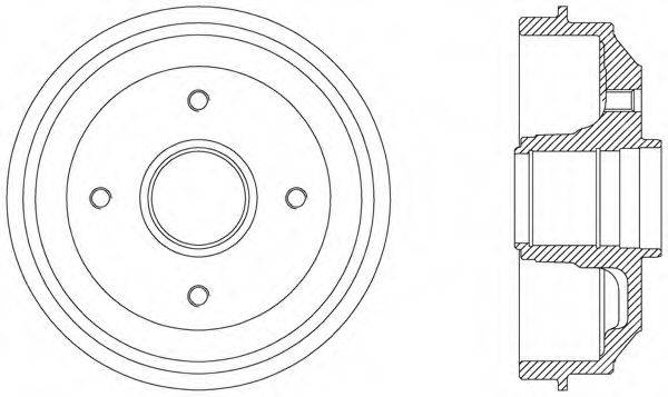 OPEN PARTS BAD900930 Тормозной барабан