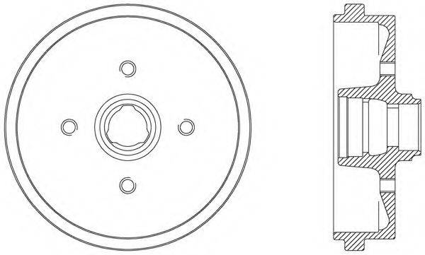 OPEN PARTS BAD901040 Тормозной барабан