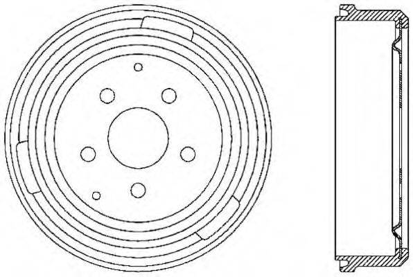 OPEN PARTS BAD901120 Тормозной барабан