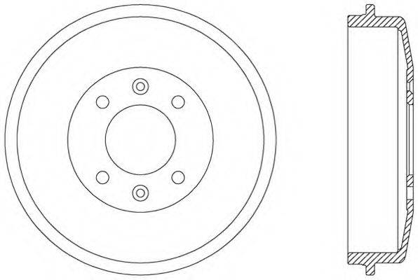 OPEN PARTS BAD901510 Тормозной барабан