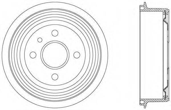 OPEN PARTS BAD901820 Тормозной барабан